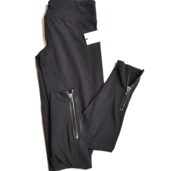 NWT Calvin Klein Performance Zippered Stretch Yoga Workout Leggings Sz. S - Picture 3 of 8